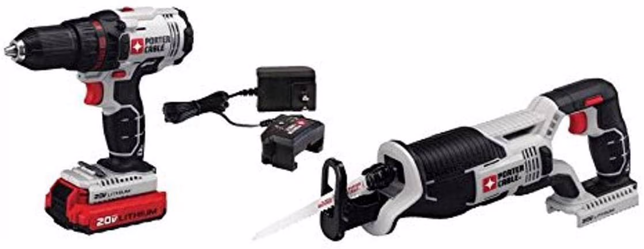 PORTER-CABLE 20V MAX Cordless Drill Combo Kit with Reciprocating Saw, 2-Tool PCCK603L2 - homedespot