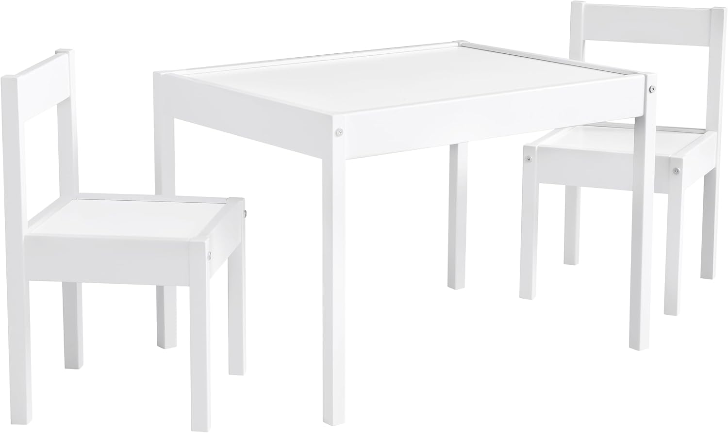 Hunter 3 Piece Kiddy Table and Chair Set, White