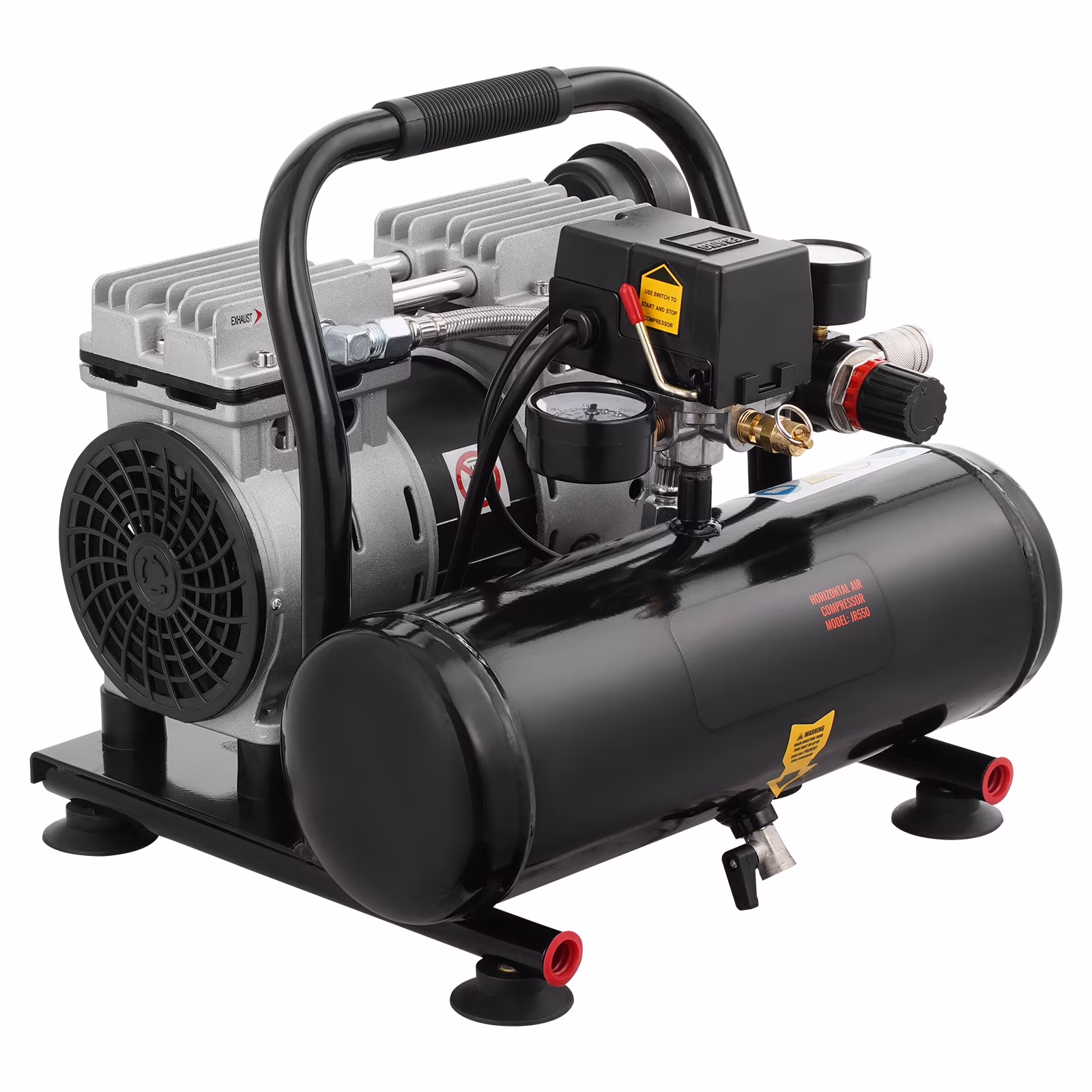 KFFKFF Air Compressor with 1 Gallon Steel Tank, 1HP, 1.5 CFM at 90PSI & Max Pressure of 120PSI, Oil-Free Operation, 78dB Low Noise Level, Ideal for Automotive Maintenance, Tire Inflation - homedespot