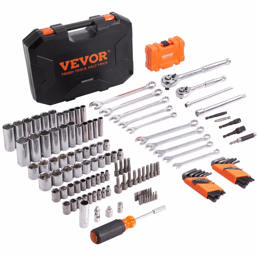 VEVOR Mechanics Tool Set and Socket Set 1/4 - homedespot
