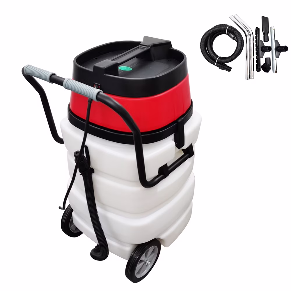 Techtongda 24 Gallon Industrial Wet and Dry Vacuum Cleaner Commercial Water Suction Machine 2-motors - homedespot