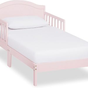 Pinewood Toddler Bed, GREENGUARD Gold Certified, Blush Pink