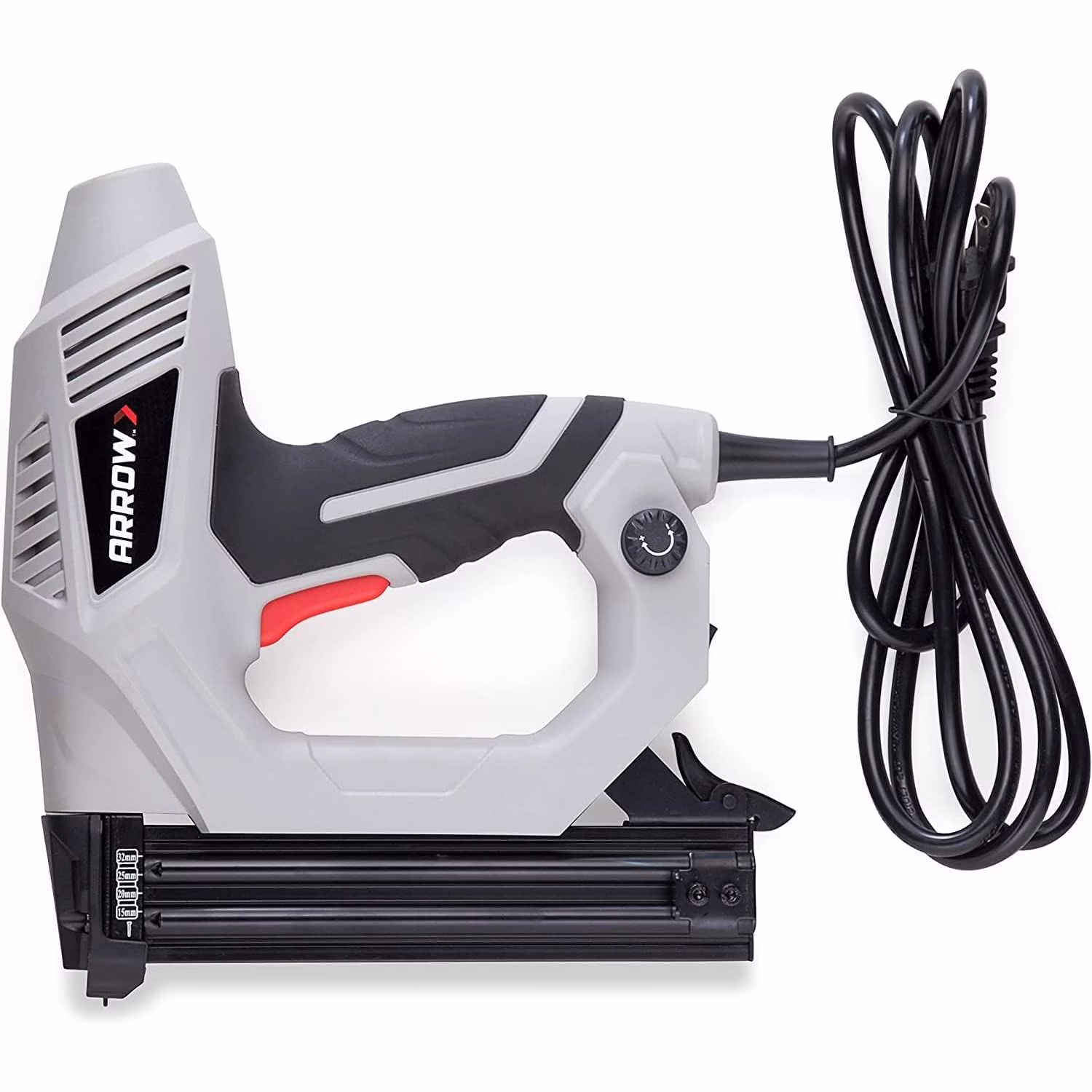 Arrow ET200BN Heavy Duty Electric Brad Nailer, Professional Nail Gun for Trim, Picture Frames, Crafts, Fencing, Uses Brad Nails in 5/8-Inch, 3/4-Inch, 1-Inch, and 1-1/4-Inch - homedespot