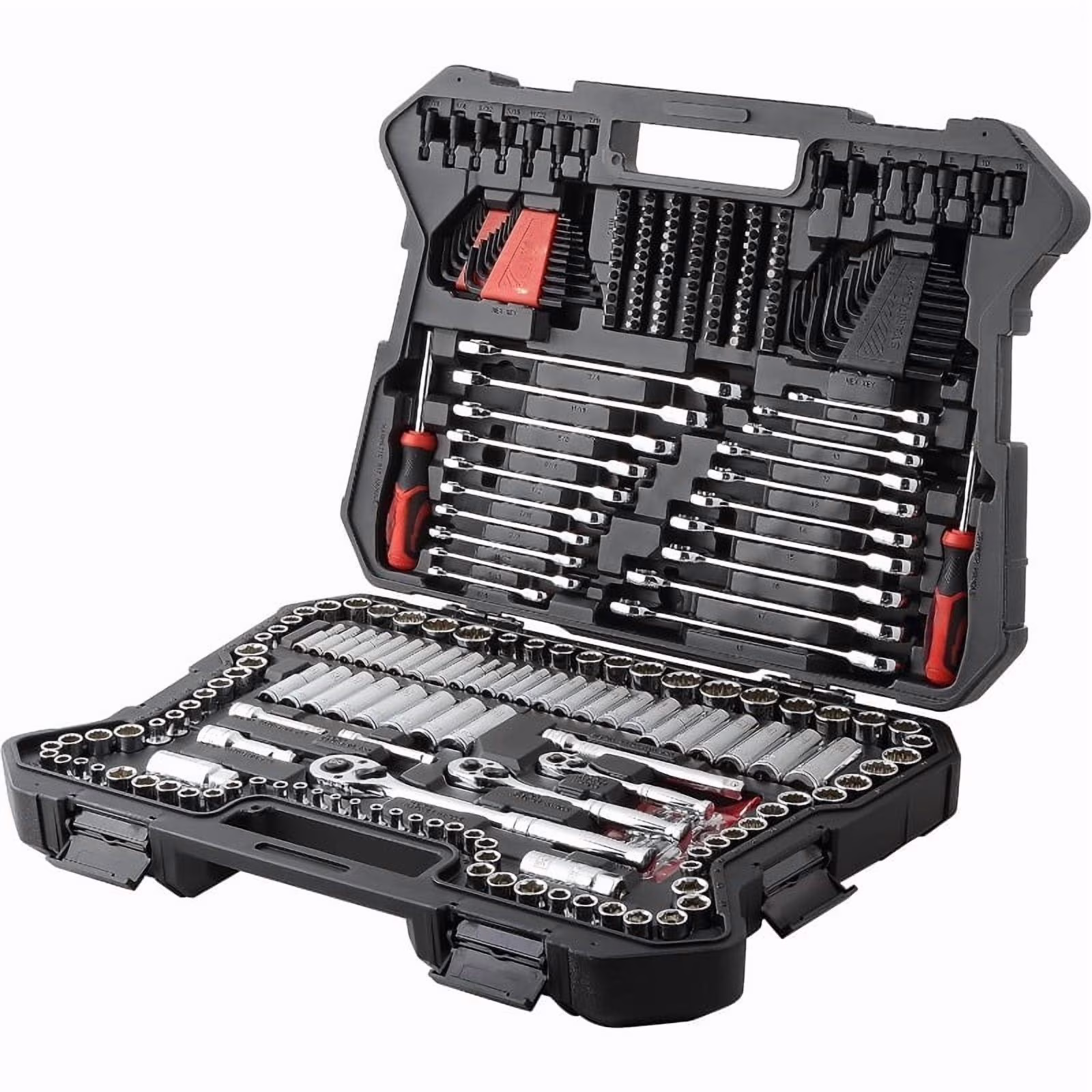 Tool Box 303-Piece Mechanics Tool Set and Socket Set, Professional, SAE/Metric - homedespot