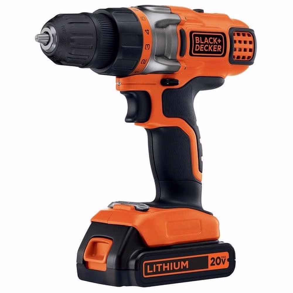 BLACK+DECKER 20V Cordless Drill/Driver, Lithium Ion Battery and Charger Included - homedespot